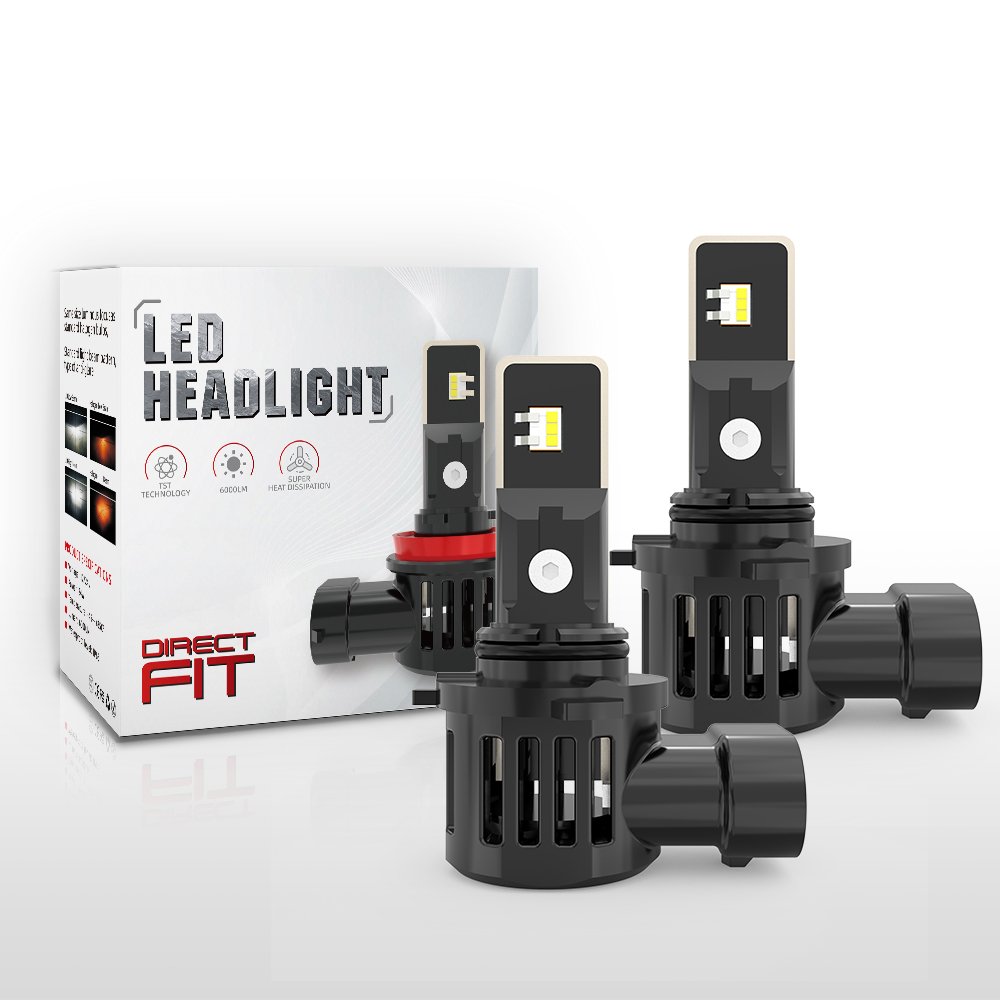 Super Bright TST LED Headlight Bulbs 9006 HB4 9005 H10 9012 H7 H11 H1 H3 With 5540 Chips 6000LM Copper PCB Fan LED Headlights